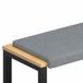 vidaXL Coussin de canapé Tissu Gris clair 110 cm