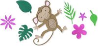 Set Sizzix Thinlits Die Set Going Bananas 22pcs