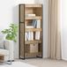 vidaXL Boekenkast 60 x 30 x 155 cm Bewerkt Hout Ambachtelijk Eiken