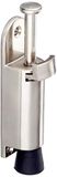 BRINOX Verticale deurhouder van gesatineerd roestvrij staal, 2,7 x 12 x 3,3 cm