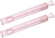PartyDeco Bellenblaas voor Bruiloft/trouwerij party - 96x stuks - uitdeel flesjes - roze met hartje