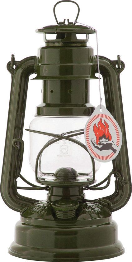 Feuerhand Stormlantaarn - 26 cm - Verzinkt - Olijf