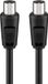 Goobay 68154 coax-kabel 10 m Zwart