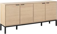 Giga Living Dressoir Eloi - 180x40x80cm - Wit Eiken Fineer