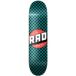 RAD Skateboards RAD Skateboard Deck Checker (8" - Black/Teal)