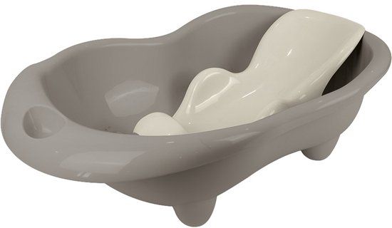 Dolu Hippo Bathtub en Bathseat - Stone Grijs