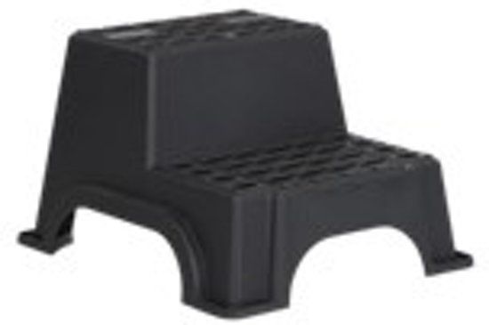 Travellife Milenco MGI Double Step Opstap - Zwart | 200 kg | 2 treden | Kunststof