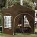 Prolenta Maison Exclusive Pop-up partytent, 192 x 192 x 245 cm, taupekleurig