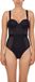 DKNY Sheers Strapless Bodysuit Dames Zwart C80