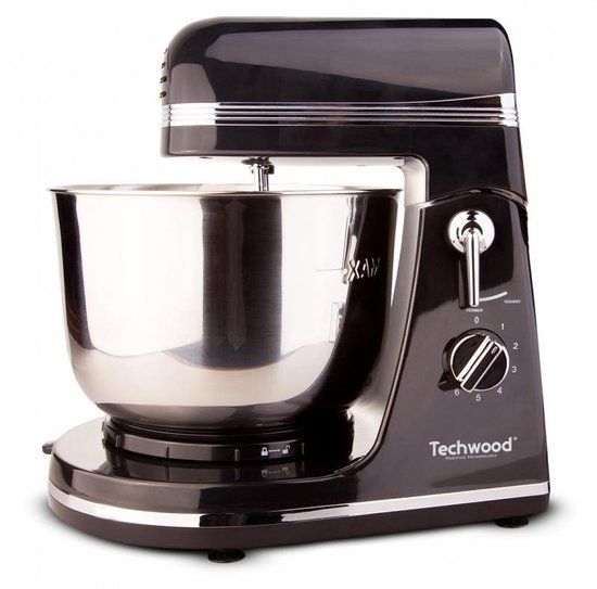 Techwood TMB-366 - Keukenmixer - 3.5L - Zwart/RVS