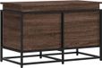 vidaXL Opbergbox met deksel 80x40x51,5 cm bewerkt hout bruin eiken