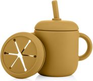 2-in-1 Reer 2-in-1 drink- en snackbeker - geel