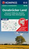 KOMPASS Wanderkarte 750 Osnabrücker Land, NP TERRA.vita, Bielefeld, Teutoburger Wald, Wiehengeb. 1:50.000