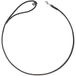 HUNTER hondenlijn SOHO ROUND MINI, zwart, rundleer, met polsband, maat 6/140