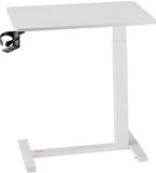 Vevor Overbedtafel Mobiele Bijzettafel Laptoptafel met 4 Verborgen Wielen