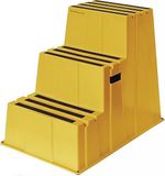 Twinco Mauer Schwerlasttritt - 3 Treden - Platformhoogte 730 mm - Geel