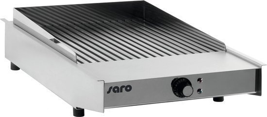 Saro WOW Grill MINI | Elektrische RVS Grillplaat | 230V/3,4kW | 415x600x150(h)mm