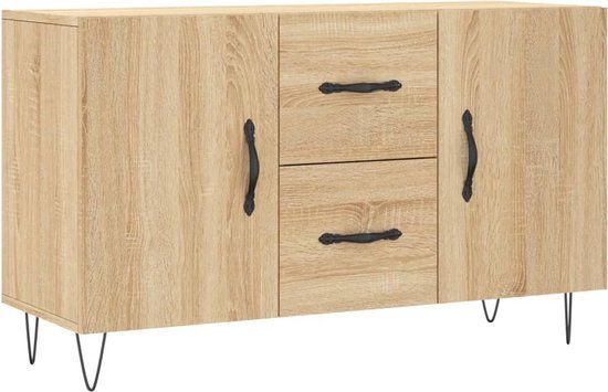 vidaXL Dressoir 100x36x60 cm Bewerkt Hout Sonoma Eikenkleurig