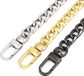 OEM Sinocor GmbH 3 Stuks Metalen Ketting Bag Strap Goudkleurig, Zilver, Zwart 120cm