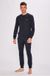 Emporio Armani Pyjama en coton stretch - Homme - Bleu marine - Taille S