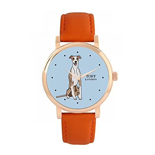 Toff London Beige Whippet Hondenhorloge - 5059656718703