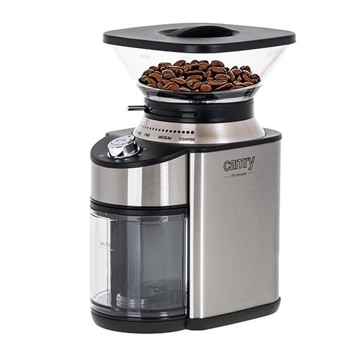 Camry CR 4443 Conical Burr Coffee Grinder - Black & Stainless Steel