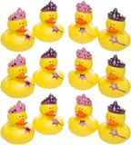 Duckiez 12x Princesses Canards de bain Jouets de bain 5 cm