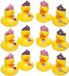 Duckiez 12x Princesses Canards de bain Jouets de bain 5 cm