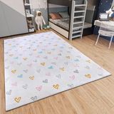 Hanse Home Biały dywan dziecięcy 160x235 cm Hearts