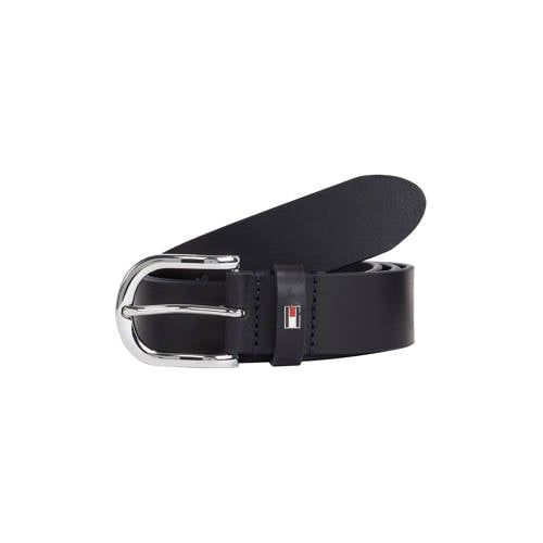 Tommy Hilfiger leren riem donkerblauw