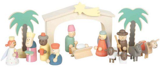 Small Foot - Houten Kribbe Kerstverhaal Speelset