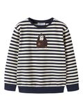 NAME IT Sweatshirt 'NMMRafan' marineblauw / pueblo / donkerbruin / offwhite