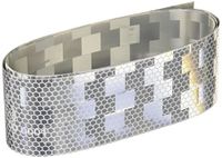 4R Quattroerre.it - 5759 Reflecterende rolstickers voor motorkoffer, toegelaten, wit, 5 x 100 cm