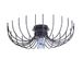 Homemania 5003-046-BLC plafondlamp Lion, metaal, zwart, 46 x 46 x 13 cm, 1 x E27, max, 100 W