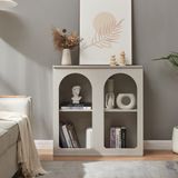 en.casa Dressoir Trorhun 80x30x80 cm grijs