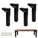 Solidchoice - Lot de 4 pieds de table pliants et réglables