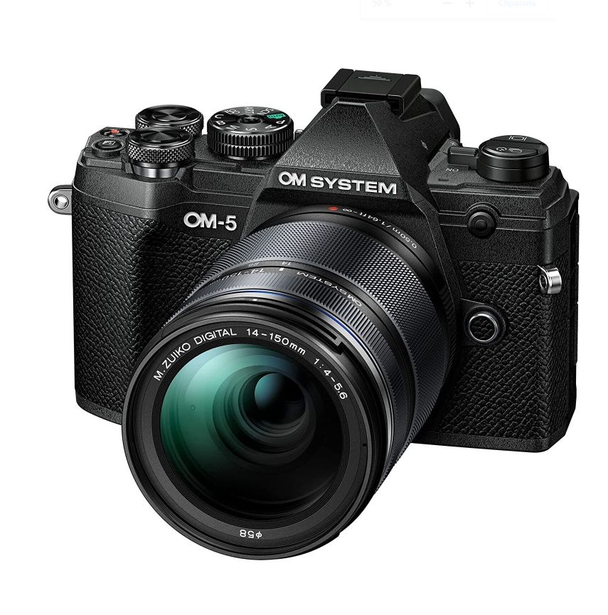 Olympus OM SYSTEM OM-5 - 20MP Mirrorless Camera - 4K Video - Black