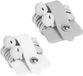 Wan GmbH Organiseur de câbles pour écouteurs et casques - Lot de 2 - Support d'écouteurs et enrouleur de câble - Gris/Blanc