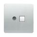 Trendi Artistic Modern glanzende tactische TV coaxiale kabel + telefoon socket zilver arttlp + tvsi