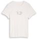 Tom Tailor - T-shirt met logo-print - Maat S - Whisper White