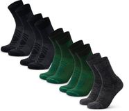 DANISH ENDURANCE Wandelsokken - Lichte Merino Wol Sokken met Blaarbescherming - Unisex - 5 Paar - Maat 43-47