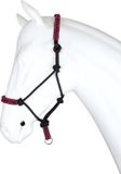 Horka Knoophalster maat pony met touw 2m roze musketon haak