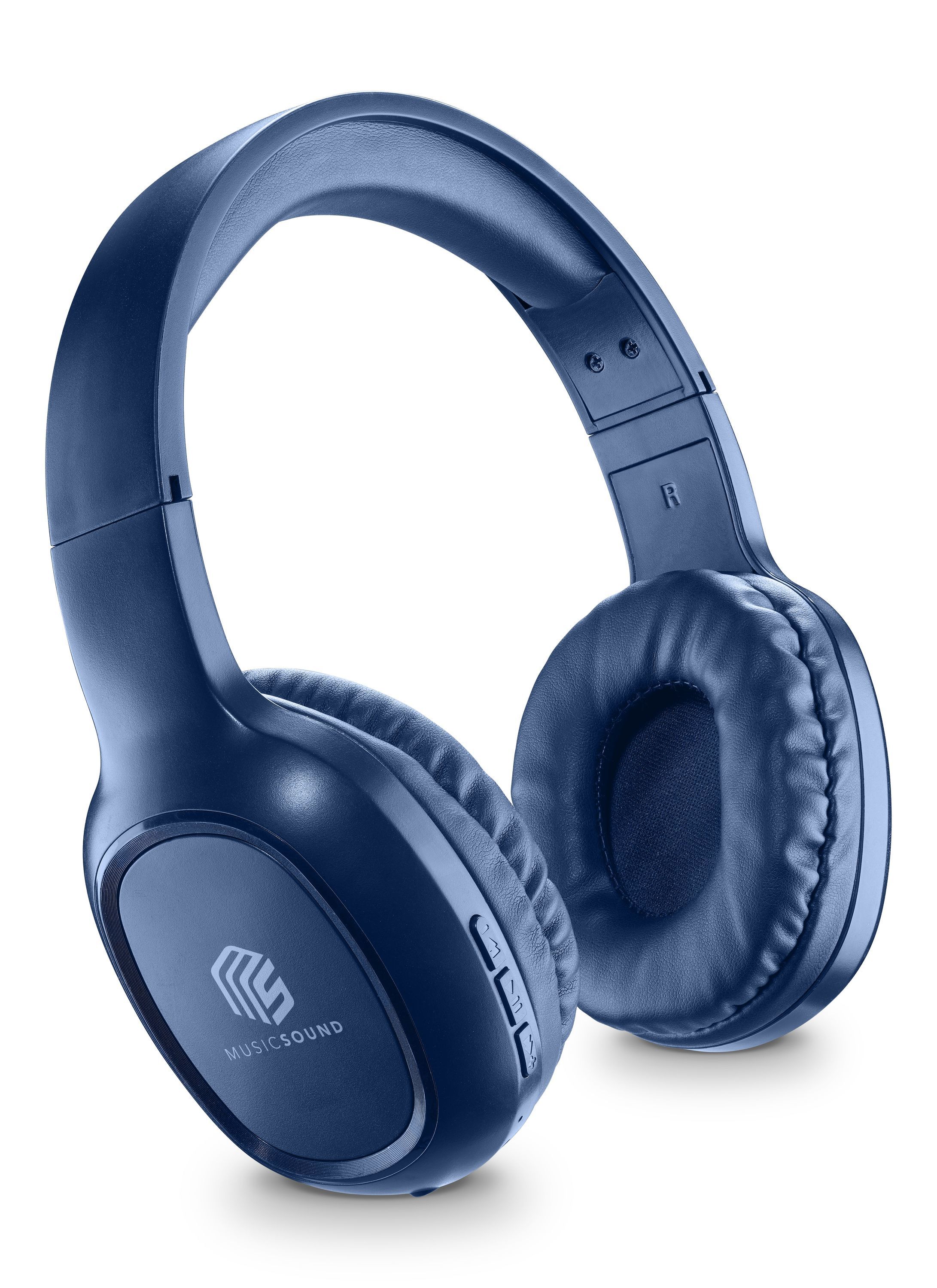 Music Sound 8018080412059 Headset Draadloos Hoofdband Oproepen/muziek Bluetooth Blauw