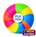 TinyPlay NEON 3D Pen Vullingen - Starterspakket PLA Filament 1.75 mm - voor 3D Tekenen - 100 Mètres Recharges in 6 couleurs NEON - Enfants