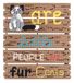 Janlynn Katten zijn Pallet-ables Plastic Canvas Kit, Acryl, Veelkleurig, 8,5x11x1,5 cm