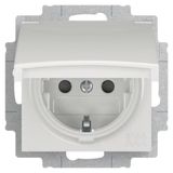 Busch-Jaeger SCHUKO® prise Safety+ avec couvercle rabattable blanc alpin - Busch-balance® SI (20 EUCKBD-914)
