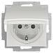 Busch-Jaeger SCHUKO® prise Safety+ avec couvercle rabattable blanc alpin - Busch-balance® SI (20 EUCKBD-914)