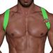 TOF Paris Harnais Élastique Party Boy Vert Fluo
