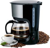 alpina Koffiezetapparaat Filterkoffie 750 W - Koffiemachine met Herbruikbare Koffiezet Filter - Koffiemachine met 1,25 L Glazen Kan - 10 Kopjes Koffie per Keer - Anti-Druppel Koffiemaker