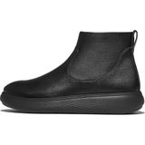 FitFlop IQ-Comff Leather Zip Ankle Boots ZWART - Maat 43